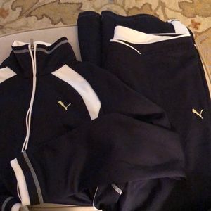 Navy Puma track suit set